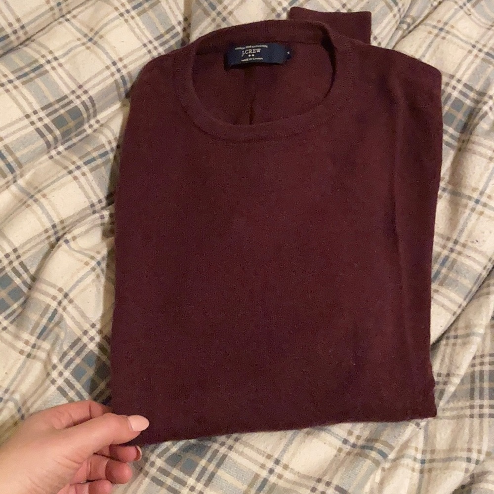 J crew maroon sweater